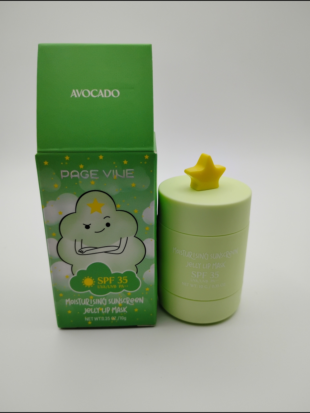 Pagevine Moisturising Sunscreen Jelly Lip Mask SPF 35 - Avocado - Picture 2 of 2